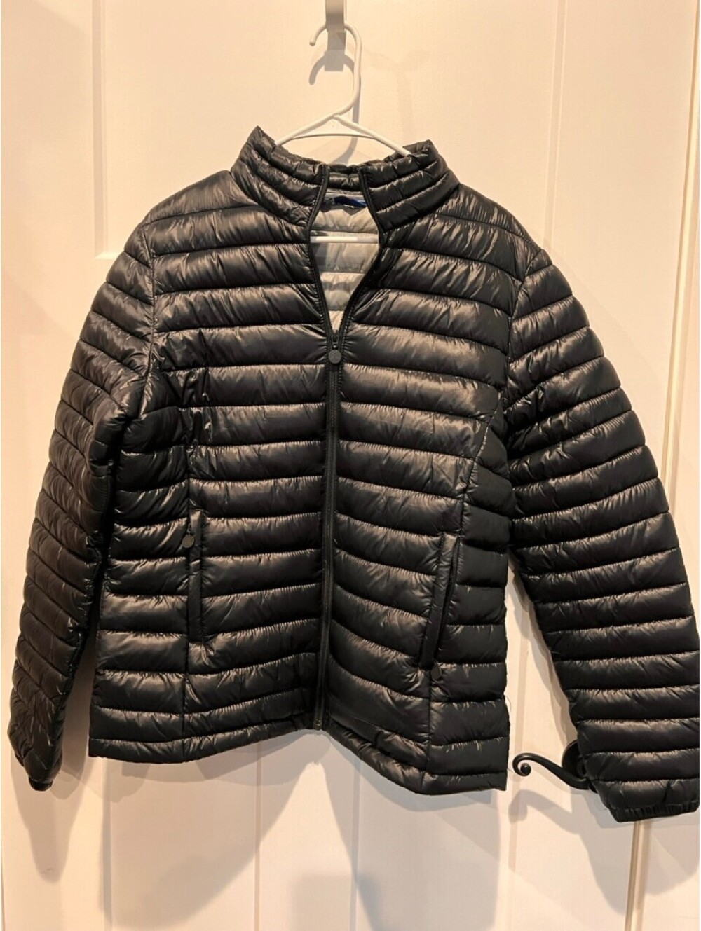 Spire by Galaxy Womens XL Black Lightweight Quilted Puffer Jacket
